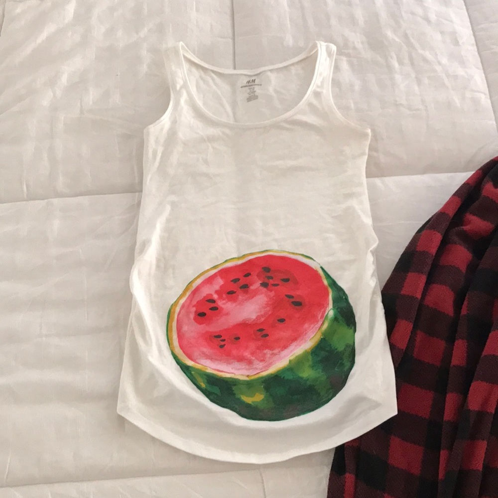 Watermelon maternity tank